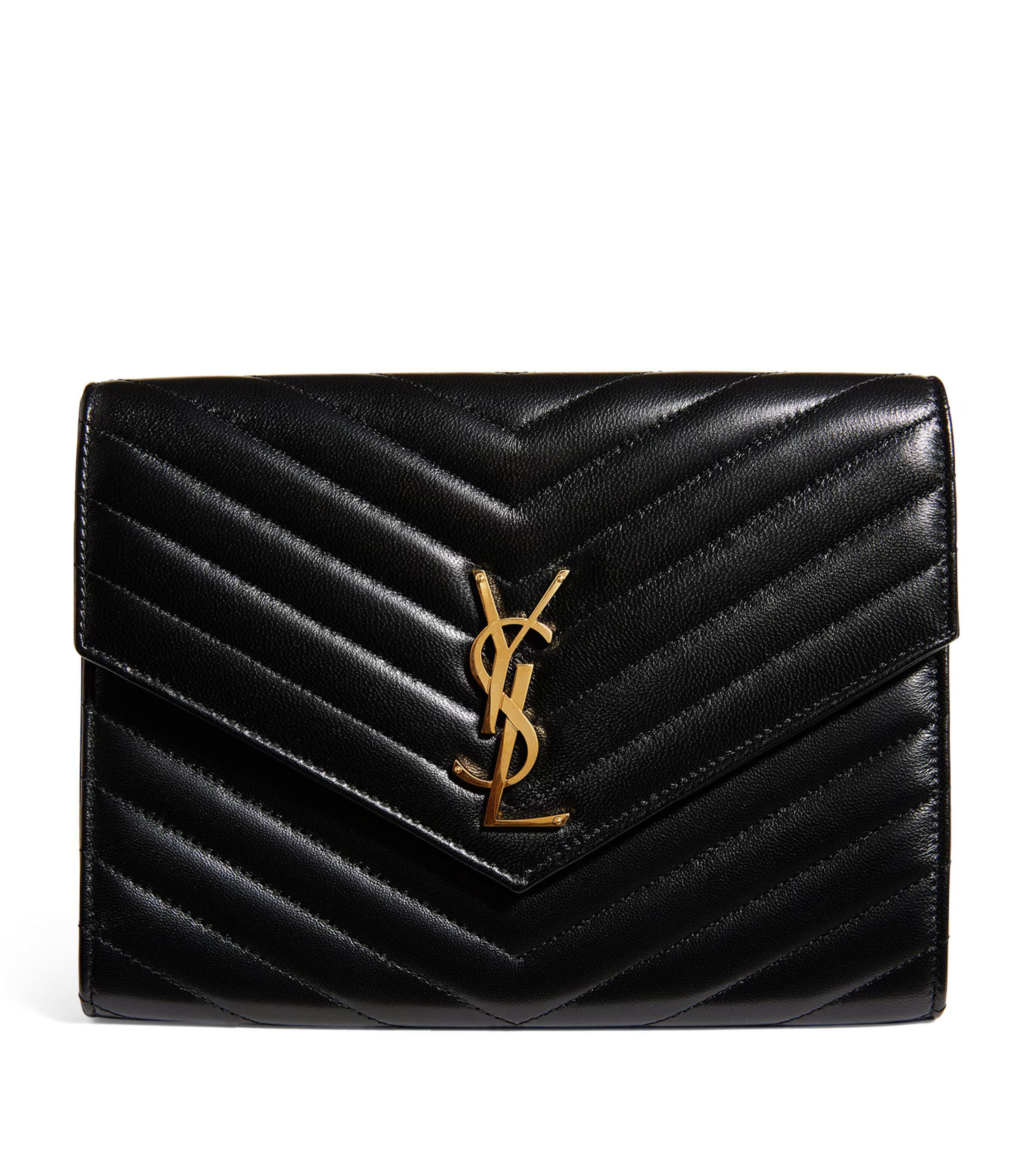 Saint Laurent Small Envelope Clutch Bag | Harrods (US)