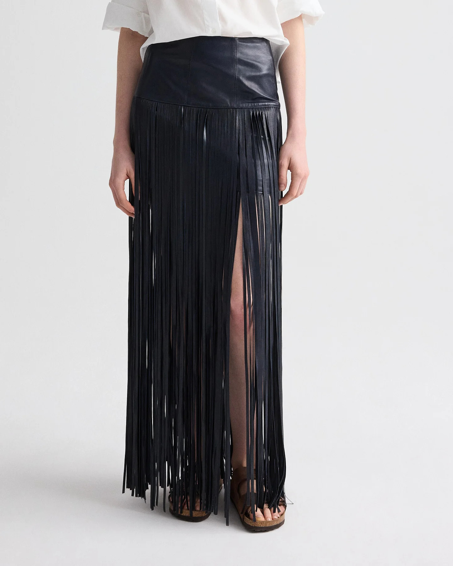 Tangled Up + Blue Skirt in Leather | TWP