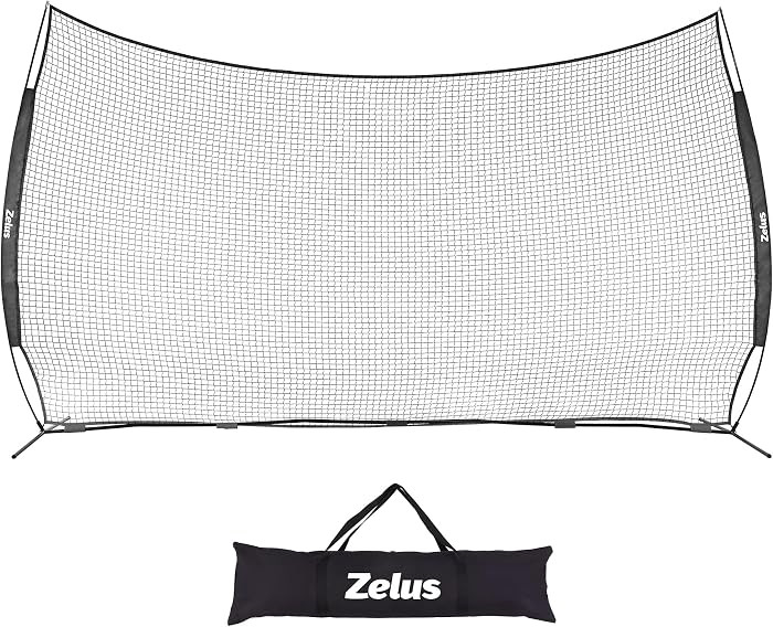 12x9ft / 16x10ft Barricade Backstop Net, Ball Sports Barrier, Practice Net for Baseball, Softball... | Amazon (US)