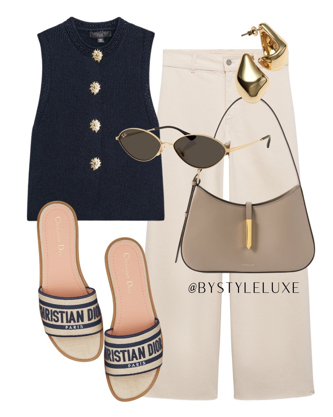 WEEKEND LOOK - the Zara fave knitted waistcoat in the new navy colour way! So nice with creams and neutrals 

#summeroutfit #summersandals #holidayoutfit

#LTKeurope #LTKsummer #LTKbag