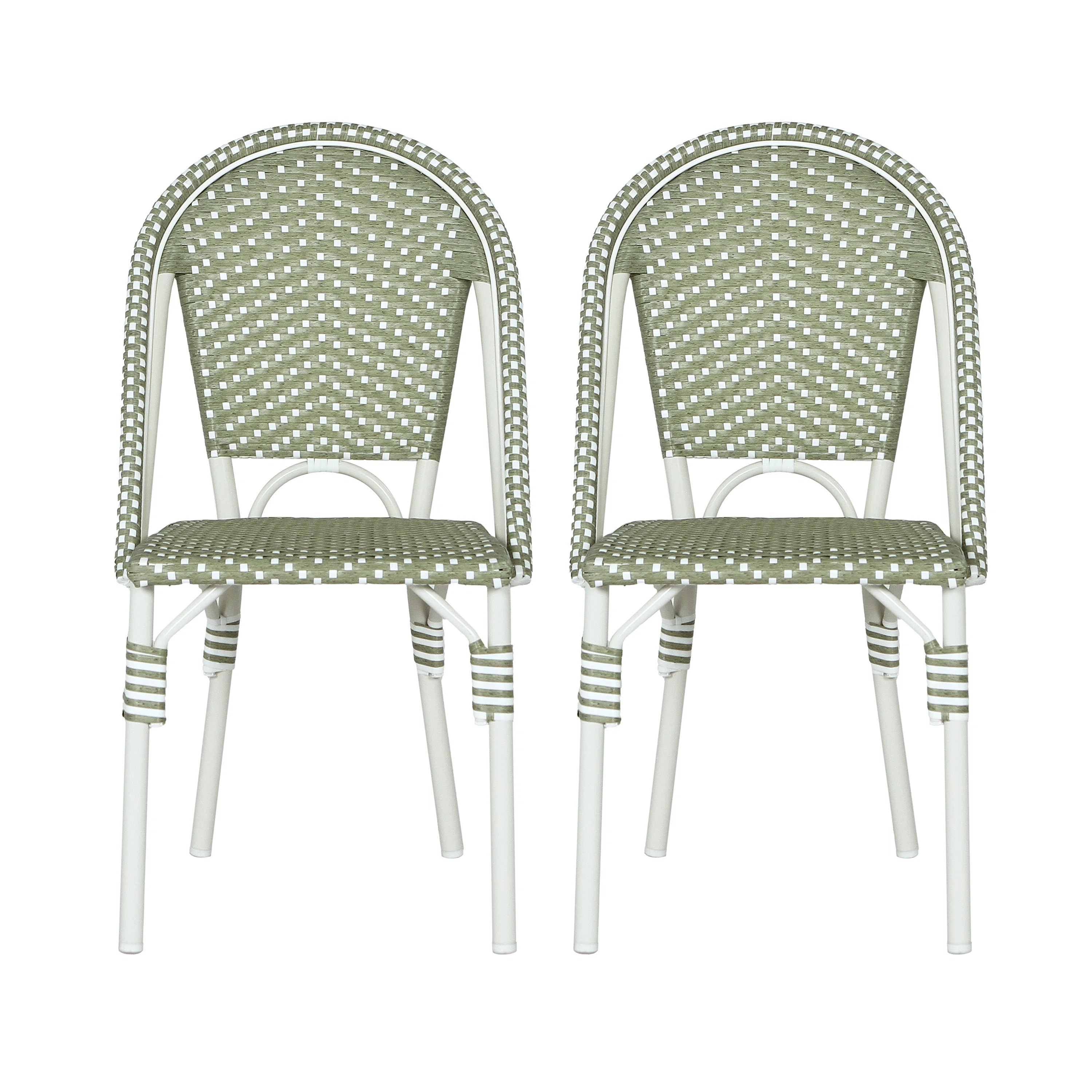 Polyethylene (PE) Wicker Wicker Outdoor Dining Side Chair (Set of 2) | Wayfair North America