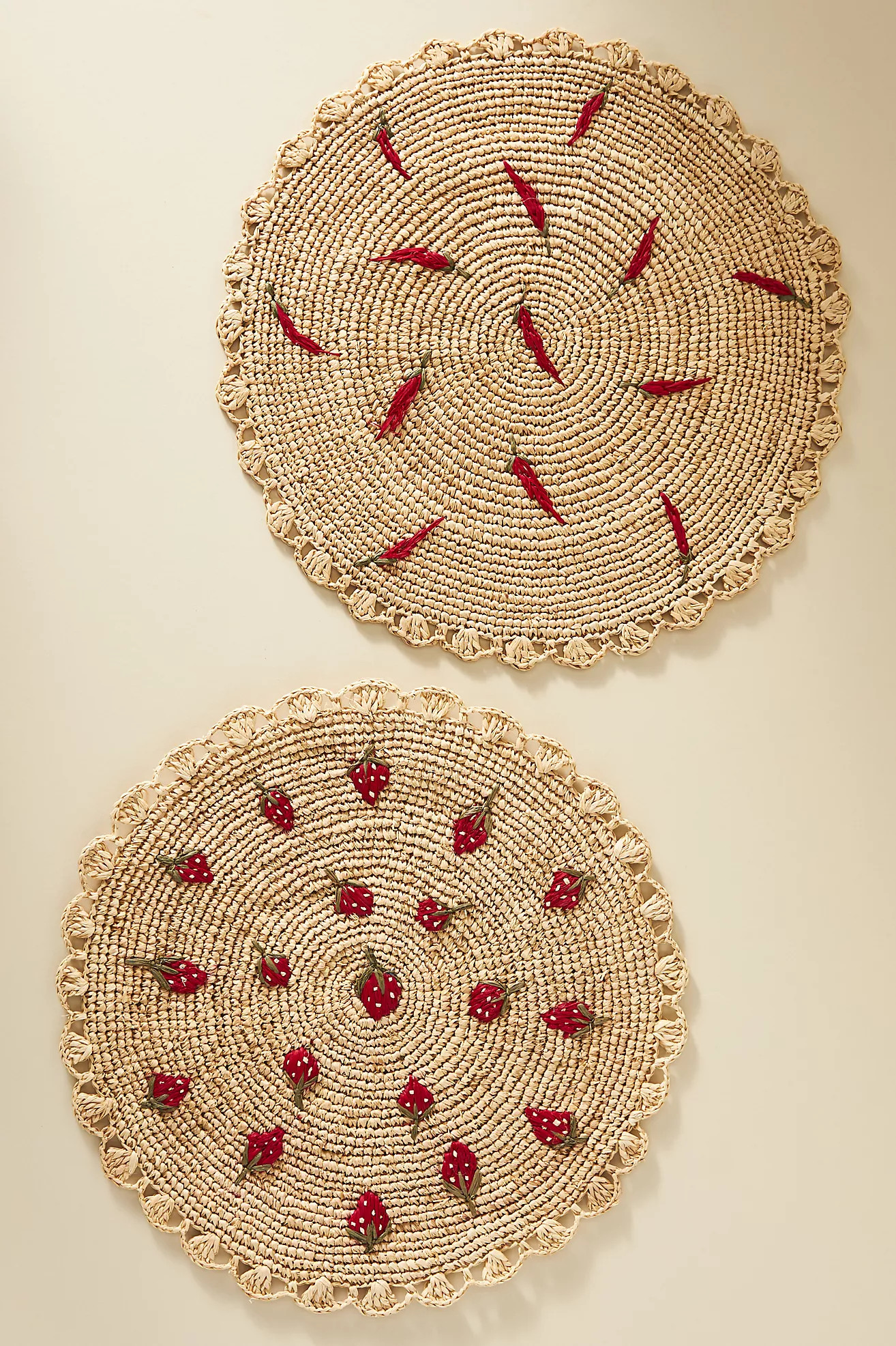 Scattered Fruit Round Placemat | Anthropologie (US)