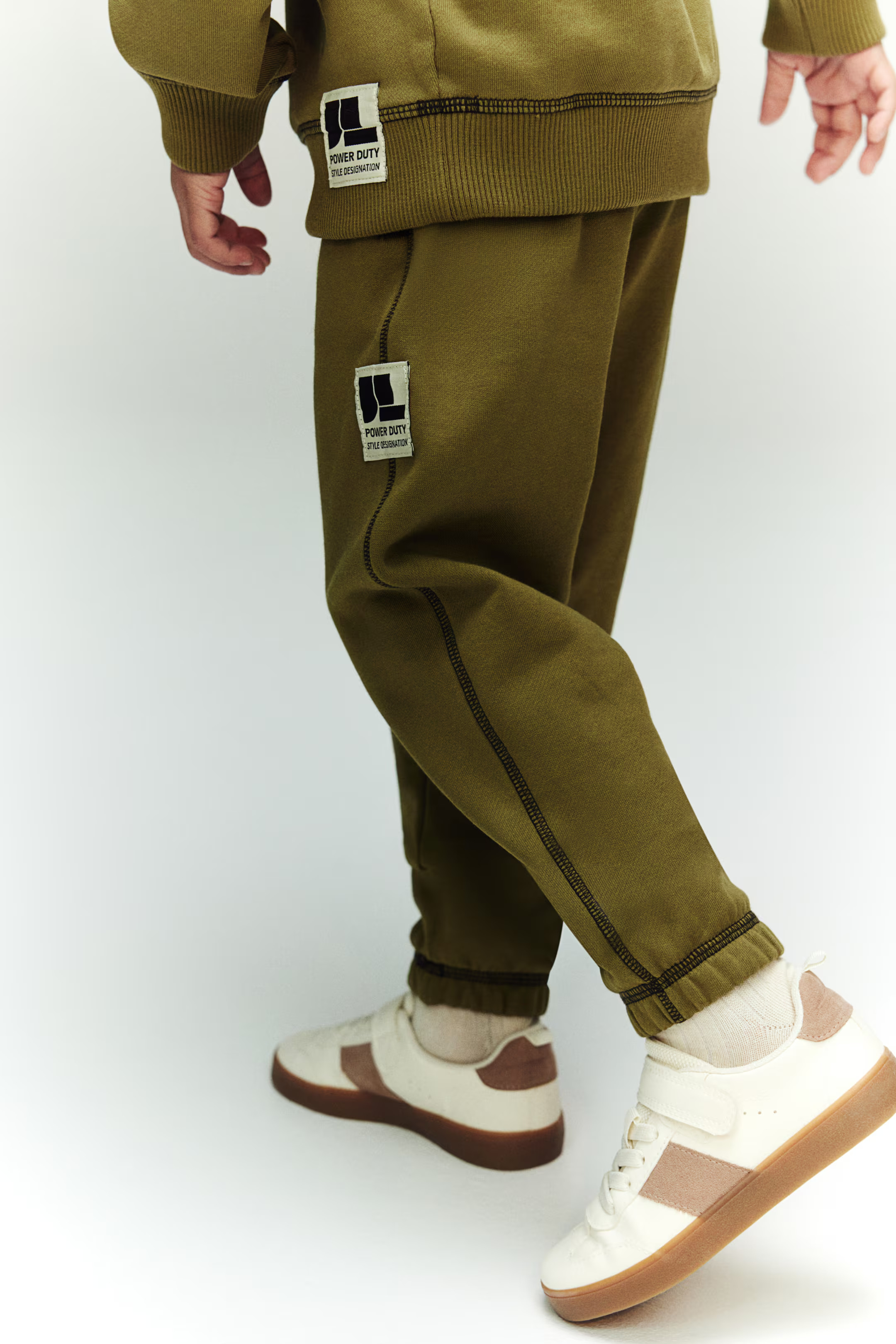 Cotton Joggers - Khaki green - Kids | H&M US | H&M (US + CA)