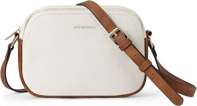 WESTBRONCO Crossbody Bag for Women Vegan Leather Wallet Purses Satchel Shoulder Bags Small Size | Amazon (US)