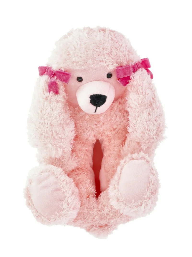 Wonder Nation Toddler and Big Girls Poodle Slippers | Walmart (US)