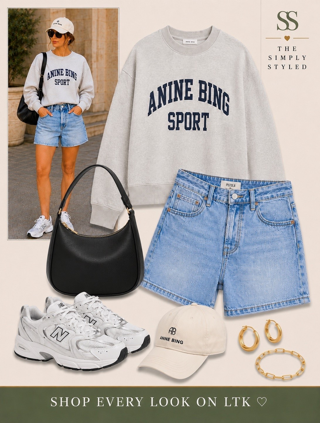 Sporty, effortless, and pulled together 🤍

Featuring an oversized graphic sweatshirt, light wash denim shorts, classic white sneakers, baseball cap, gold jewelry, and a sleek shoulder bag—the perfect outfit for travel days, weekend errands, school drop-offs, and casual summer adventures.

Keywords: graphic sweatshirt outfit, denim shorts outfit, white sneakers, sporty chic style, travel outfit, mom style, casual weekend outfit, airport outfit, elevated athleisure, capsule wardrobe.

Shop the complete look on LTK ♡

#LTKootd