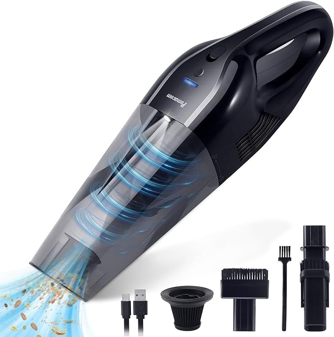 Handheld Vacuum Cordless Portable 10KPa - Wireless Lightweight Strong Suction Power Low-Noise USB... | Amazon (US)