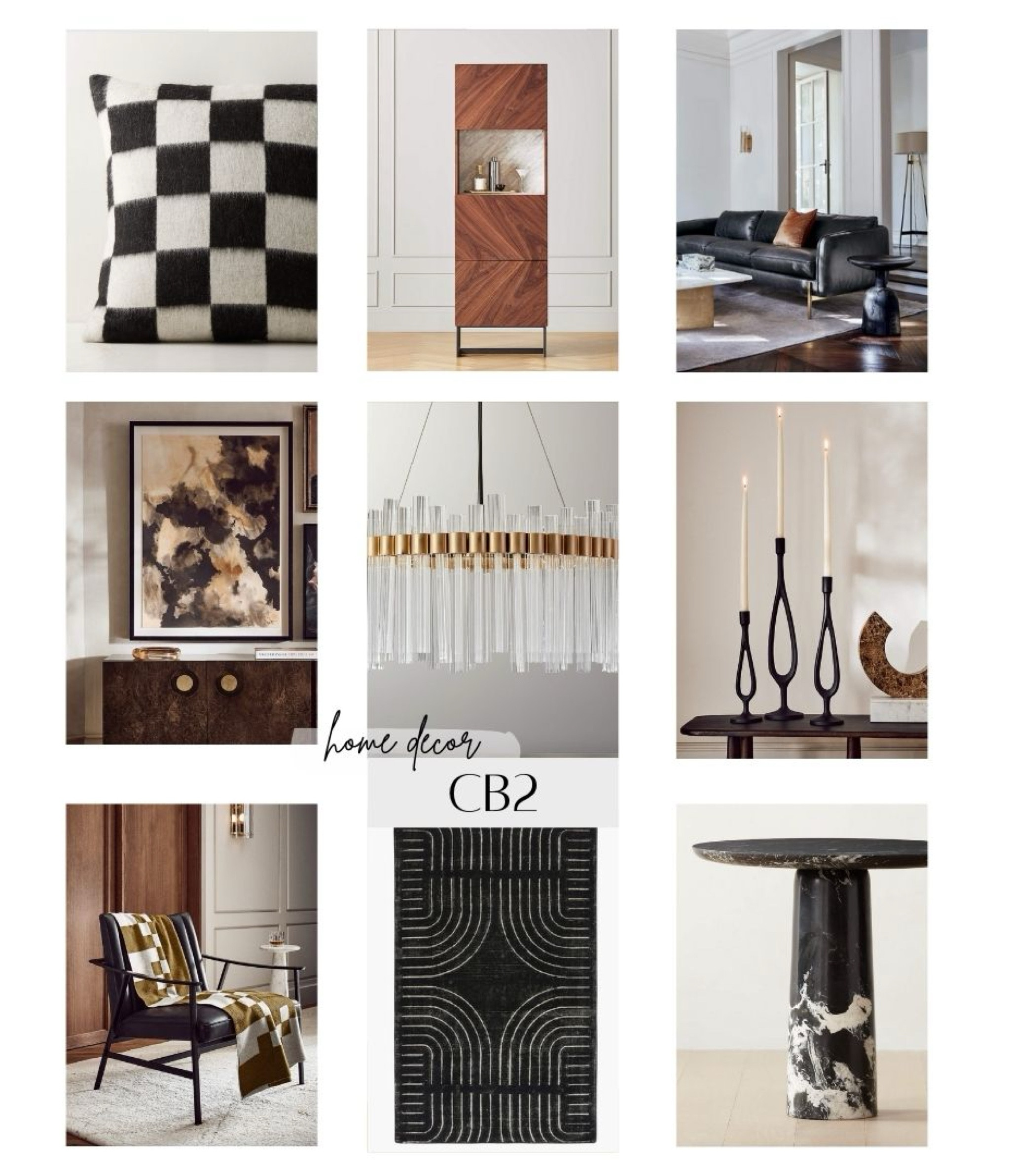 CB2 Home Decor- interior design

living room, apartment decor, New York City, side table, throw pillows, bar cart, table decor, coffee table decor, black living room, dark aesthetic 

#LTKStyleTip #LTKParties #LTKHome