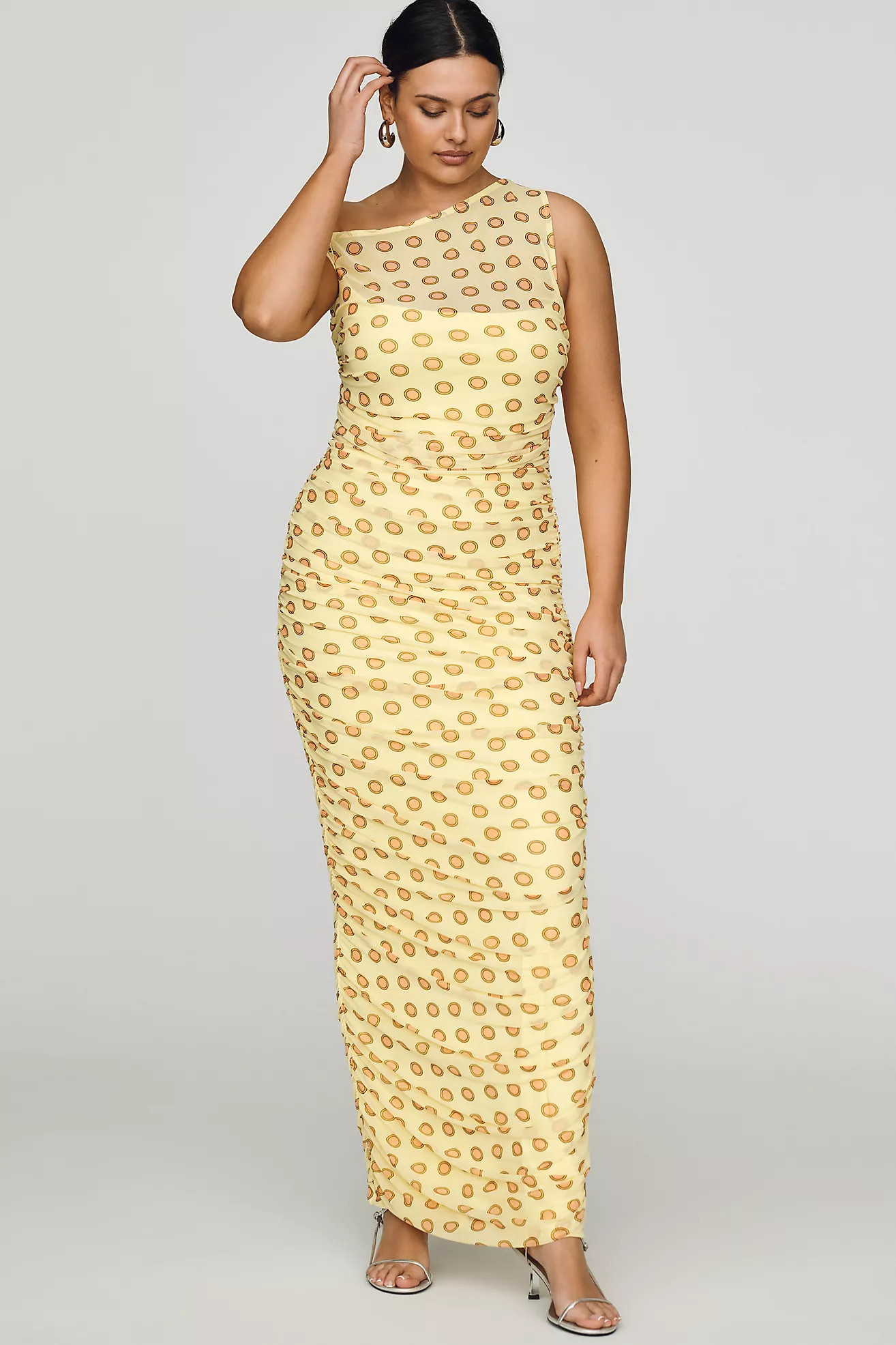 AFRM Biona Plus Slim Mesh Maxi Dress | Anthropologie (US)