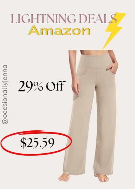 Amazon work pants on Lightning deal! Double as yoga pants and so comfortable. 

#LTKWorkwear #LTKSaleAlert #LTKOver40