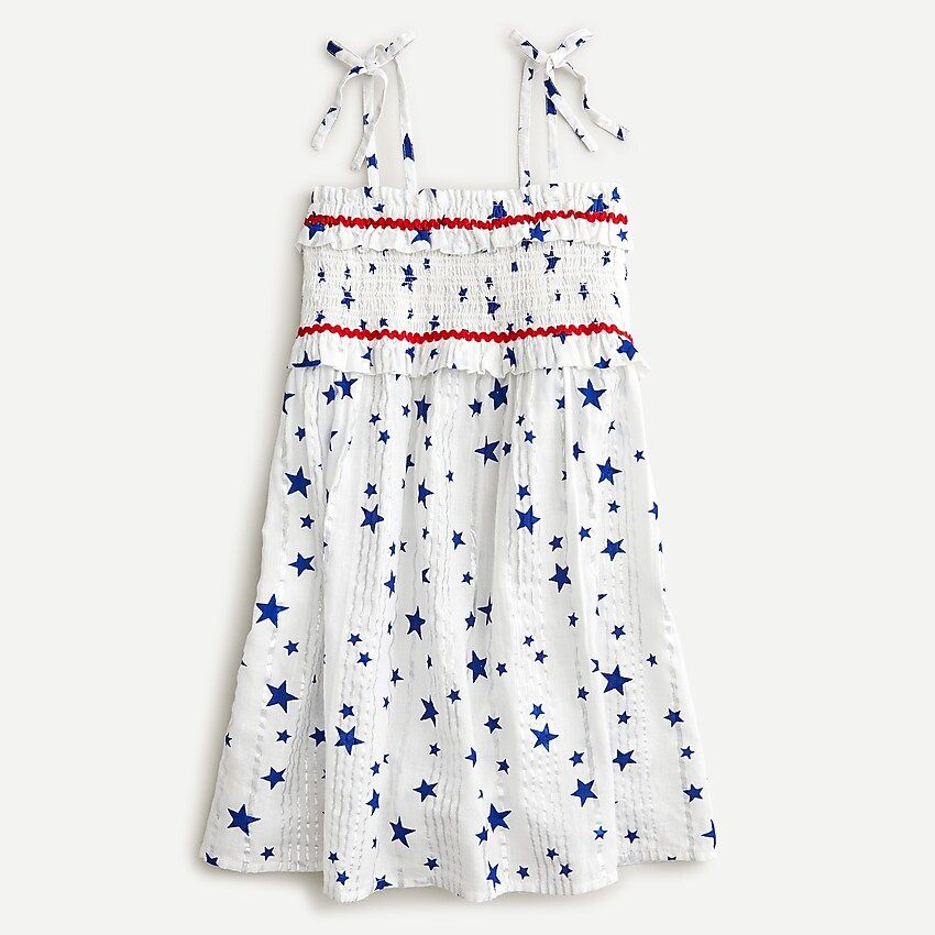 Girls' smocked-top dress | J.Crew US