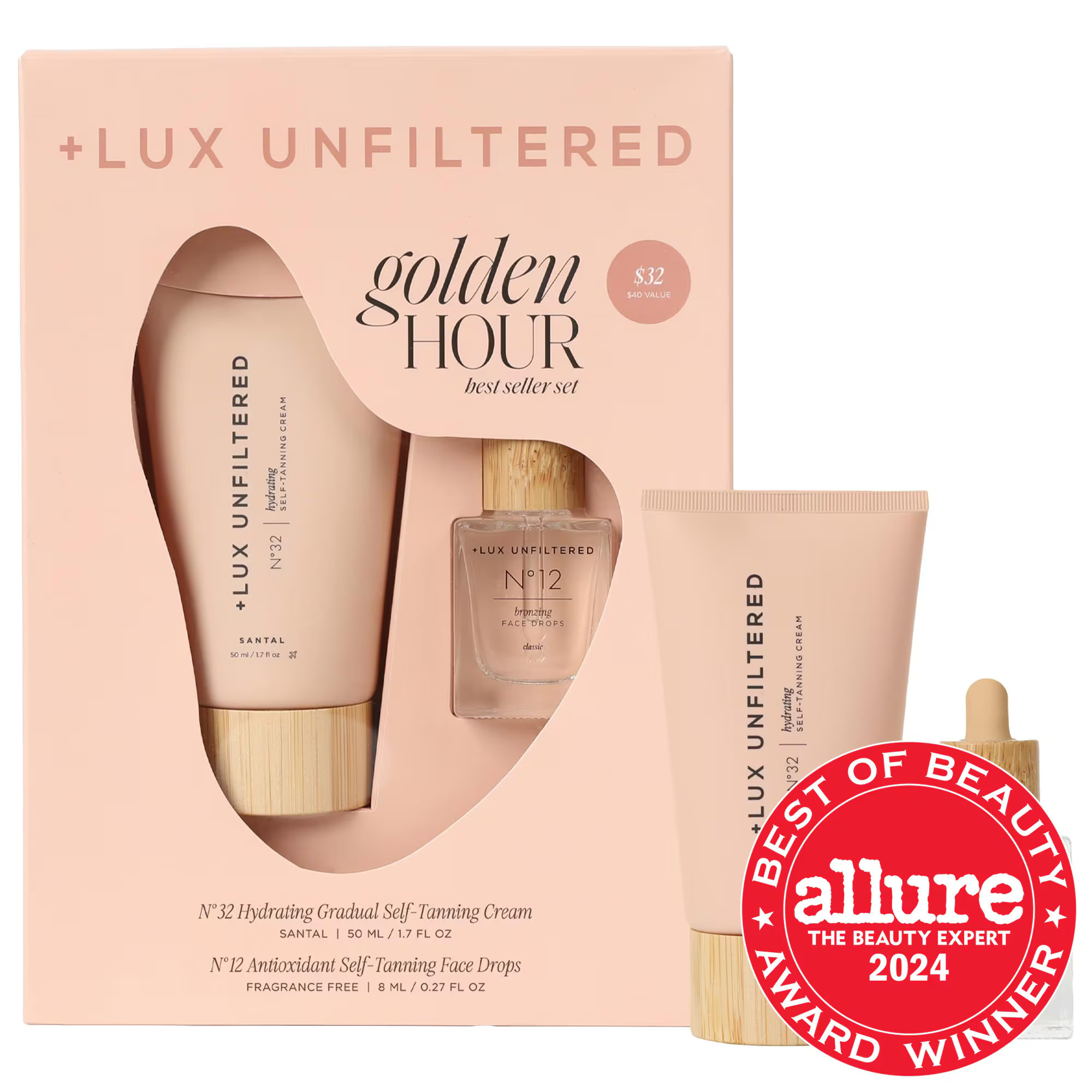 Lux Unfiltered Mini Golden Hour Self Tanning Intro Kit | Sephora (US)
