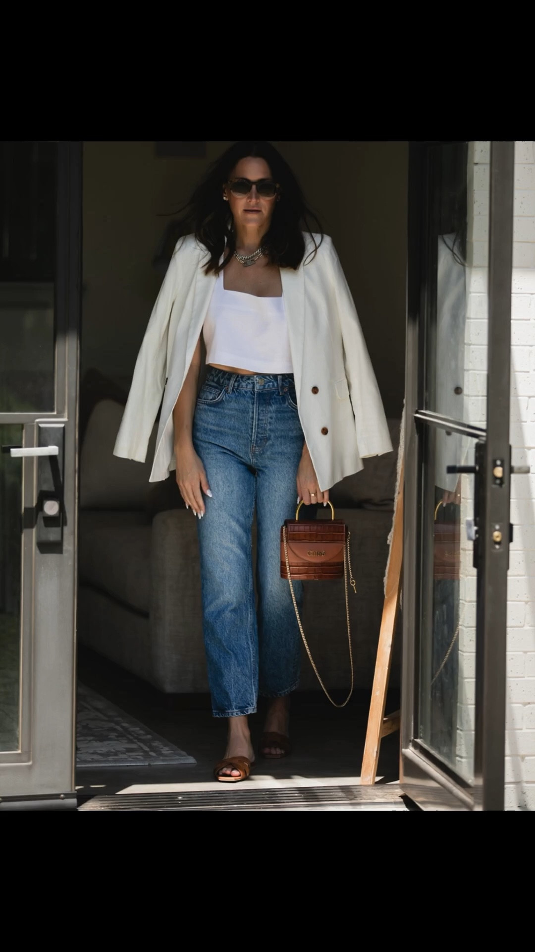 Linen blazer, straight leg jeans 

#LTKmomlife #LTKgrwm #LTKootd