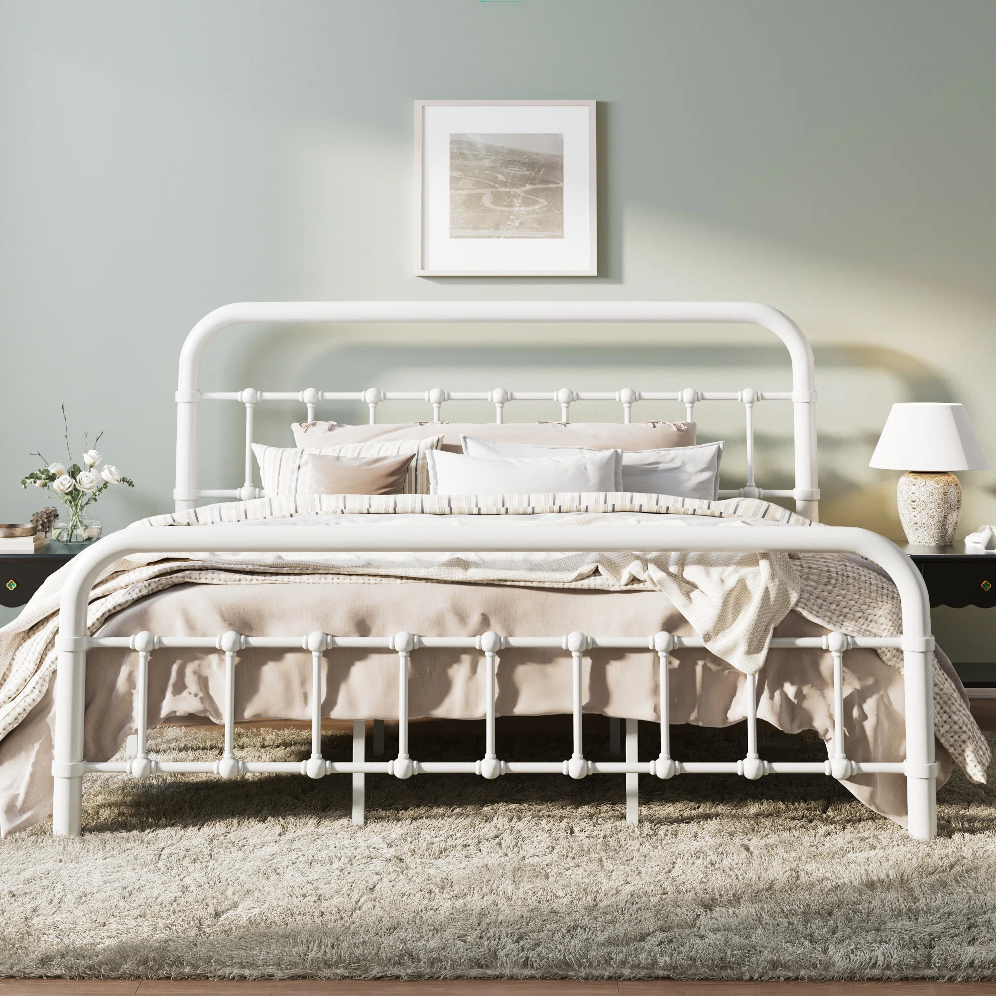 Kawamoto Metal Platform Bed | Wayfair North America
