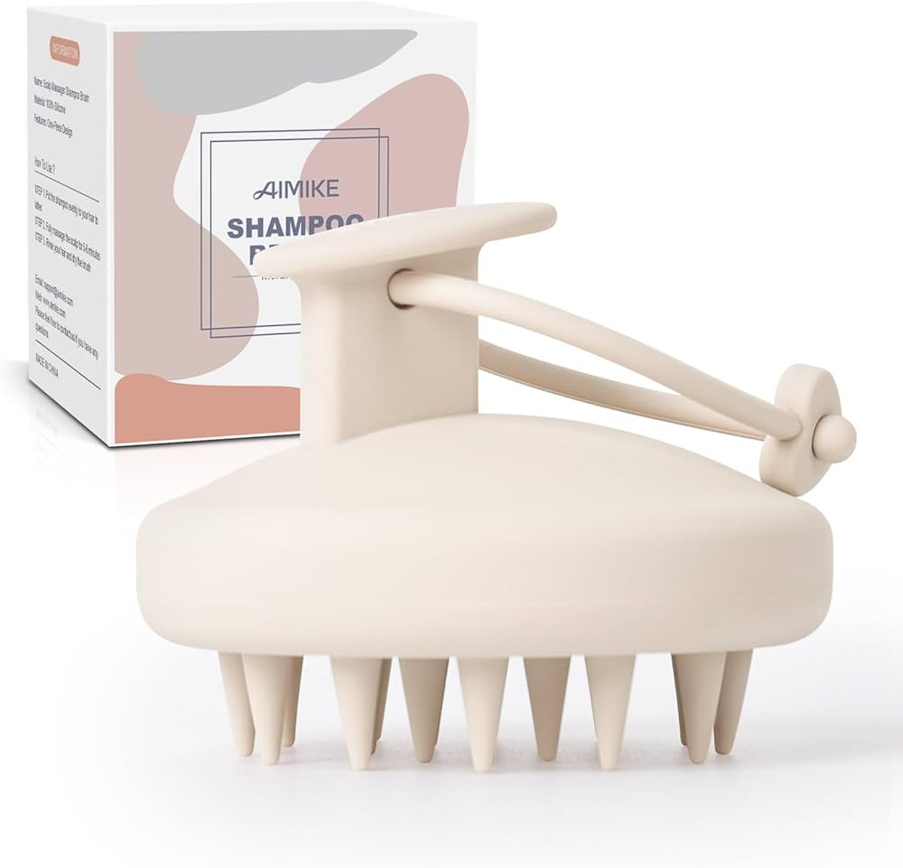 AIMIKE Scalp Massager Shampoo Brush, Soft Silicone Scalp Scrubber, Scalp Brush/Exfoliator for Was... | Amazon (US)