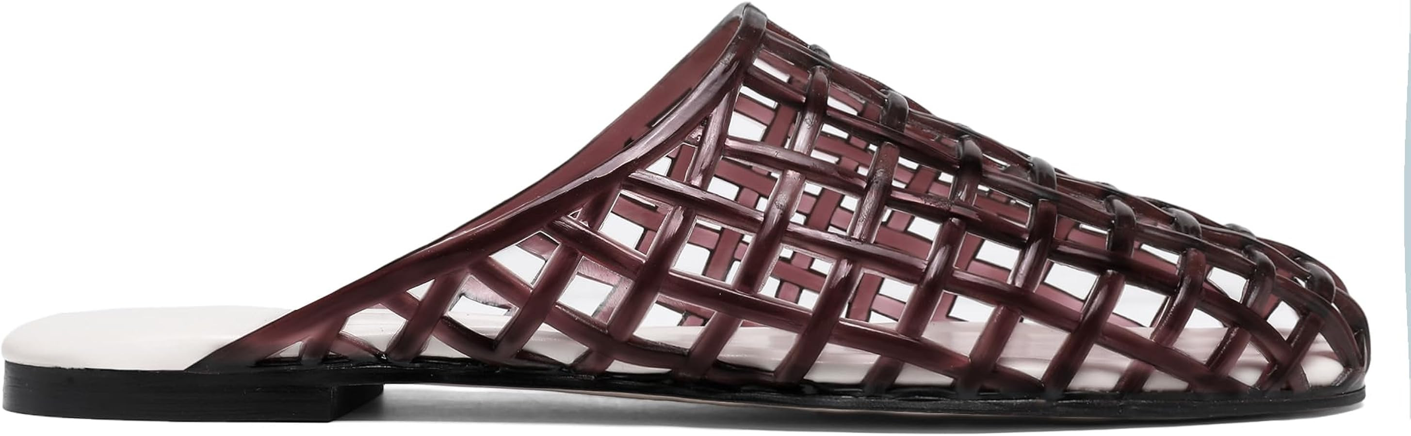 Clear Jelly Shoes for Women Slip on Mesh Slides Sandals Comfortable Closed Toe Flats Sandals Jell... | Amazon (US)