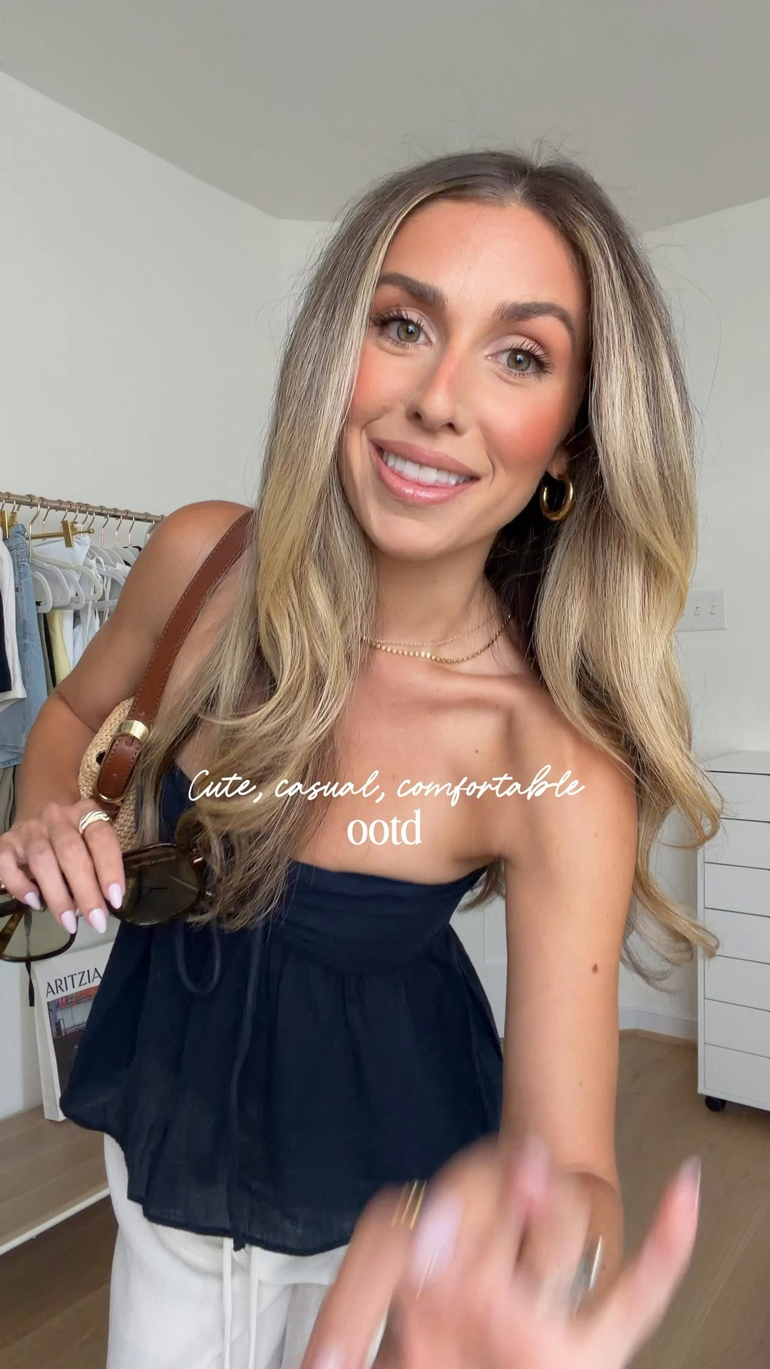 cute, casual, comfortable ootd 🤍 in mom life I need to be functional but I love feeling out together and this outfit formula blends everything I love seamlessly into the perfect hot weather ootd. I’m 5’2 wearing a xxs in the Aritzia radius balloon pants and size small in the top! It can be worn strapless or as a halter

#LTKdayinmylife #LTKootd #LTKPetite