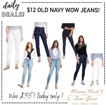 $12 Old Navy Wow jeans! 

#LTKfindsunder100 #LTKCyberWeek #LTKstyletip