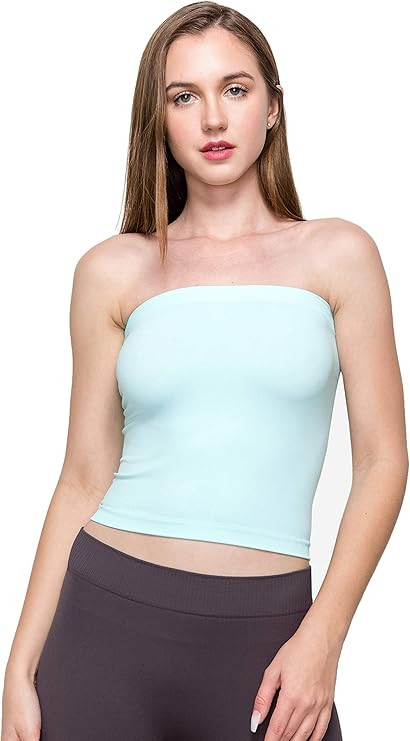 Kurve Medium Length Bandeau Bra Top - UV Protective Fabric UPF 50+ (Made with Love in The USA) | Amazon (US)