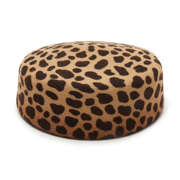 ESPRESSO LEOPARD PILLBOX HAT | LELE SADOUGHI