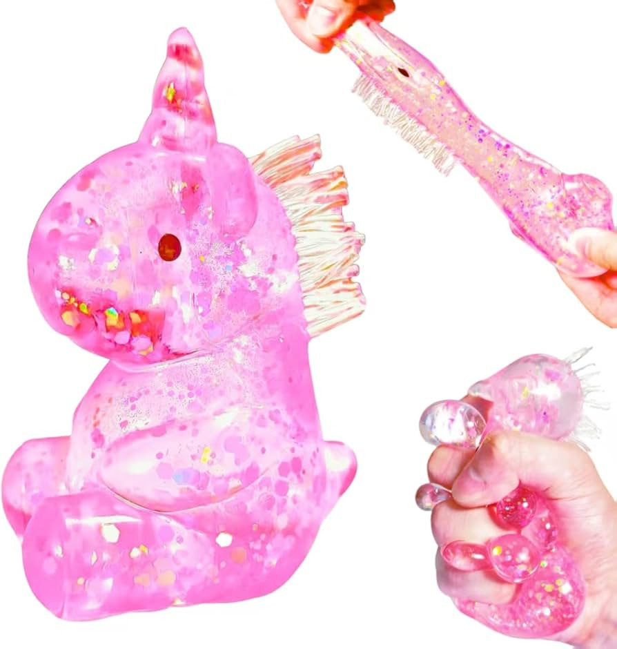1Pcs Pink Unicorn Squishies Sugar Ball Squeeze Fidget Toys for Kids and Adults Kawaii Unicorn Sug... | Amazon (US)