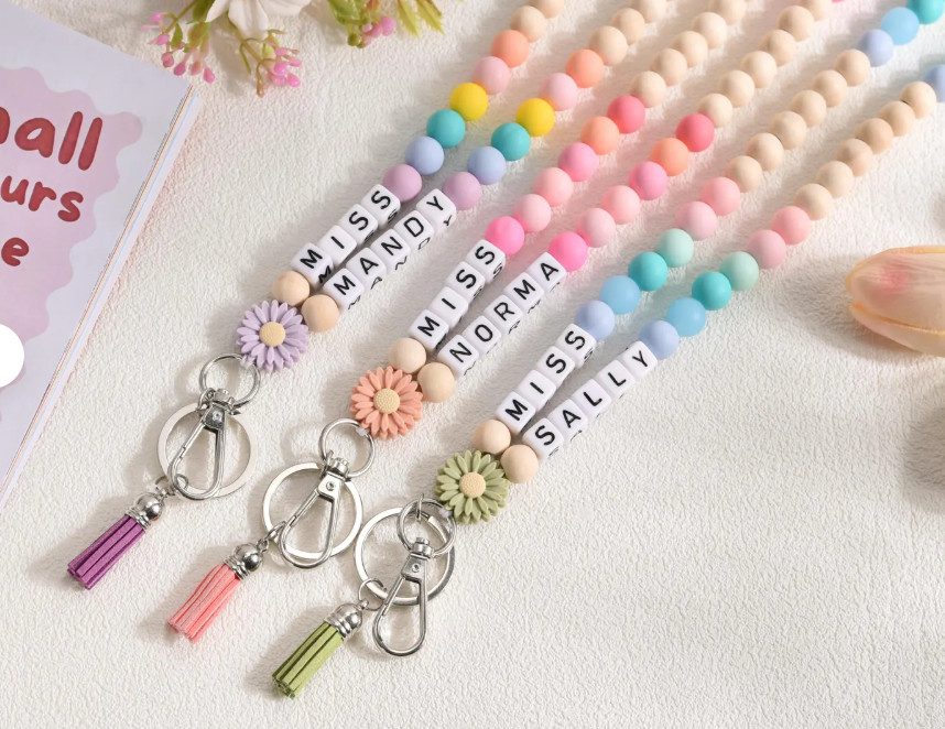 65% OFF!

Personalized Teacher ID Lanyard with Name, Boho Silicone Beaded Badge Holder with Tassel TEACHER gift end of year 

 #LTKSaleAlert