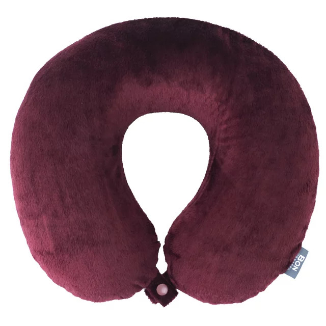 Bon Voyage® Classic Memory Foam Travel Neck Pillow, Burgundy - Walmart.com | Walmart (US)