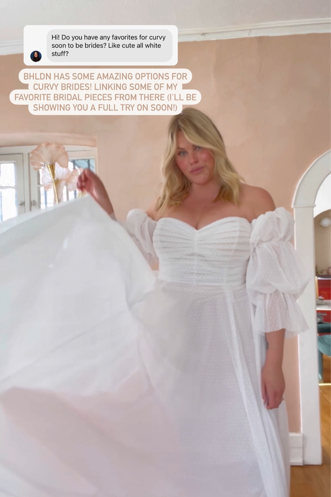 Wedding gowns from BHLDN that I adore!🤍🫶🏼 

Wedding gown | plus size bride | curvy bride 
