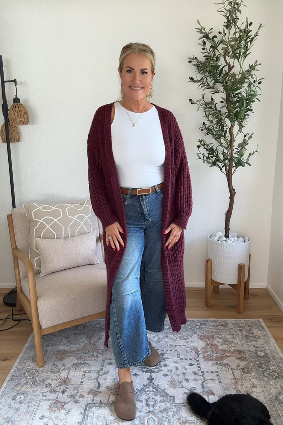 SHEIN long duster cardigan sweater. Cozy outfits. Affordable fashion. Over 40 style  

#LTKOver40 #LTKFindsUnder100 #LTKFindsUnder50