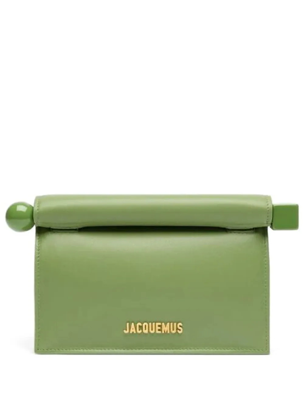 Jacquemus La Petite Pochette Rond Carré Clutch Bag | Green | FARFETCH CA | Farfetch Global