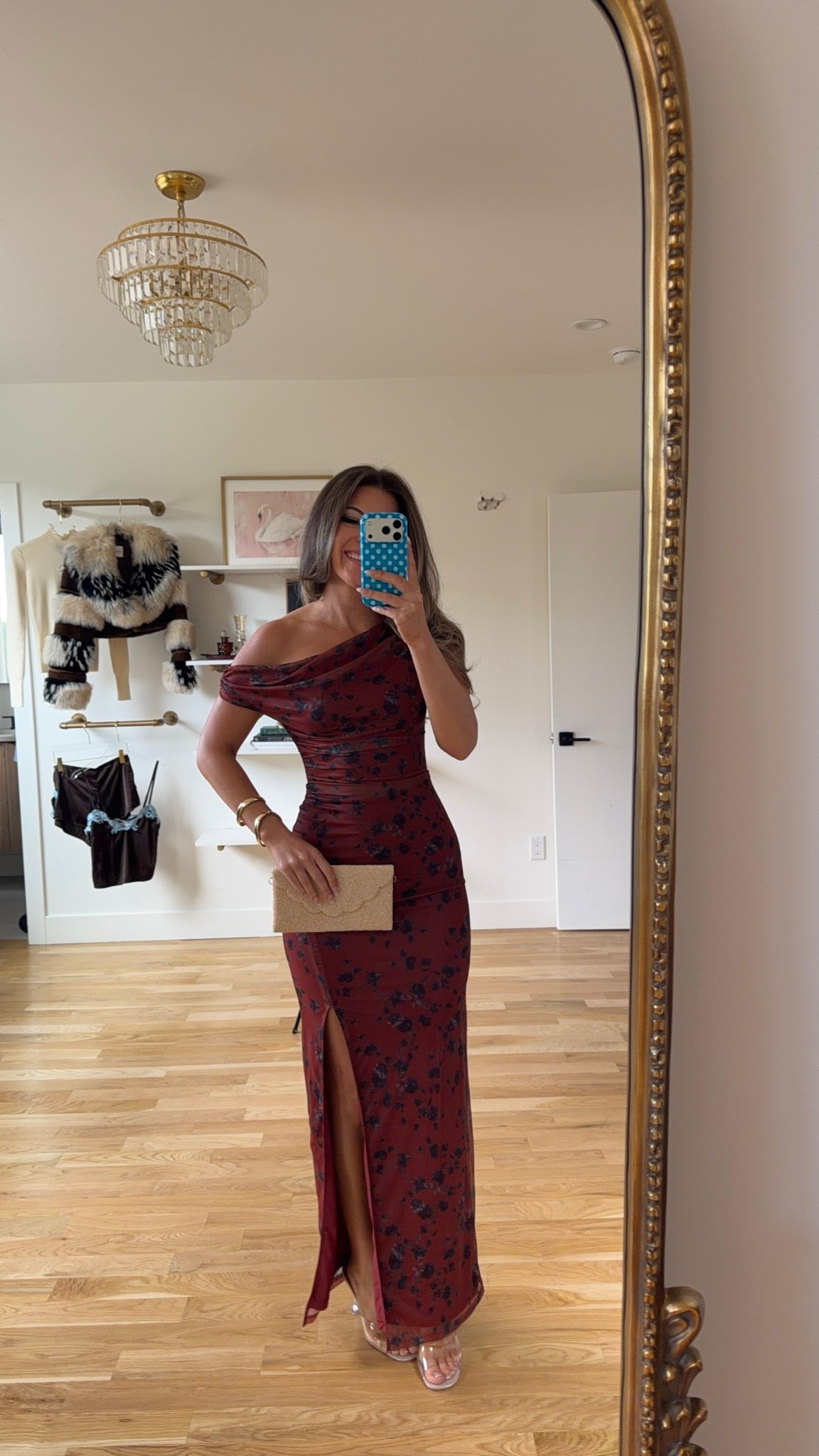 burgundy floral maxi with an off-the-shoulder neckline, ruched bodice, and a side slit fall wedding guest dress for every girl 💍

I’m 5’4” & wearing my usual smalls/2

lulus: emerson20 (first purchase)

fall wedding guest dresses, wedding guest dresses, cocktail dresses, semi-formal dresses, black tie wedding guest dresses, destination wedding guest dresses, garden party dresses, wedding guest outfit ideas, fall dresses, autumn dress

#LTKSeasonal #LTKU #LTKWedding