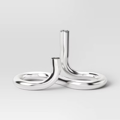 Silver Loop Taper Candle Holder - Threshold™ | Target