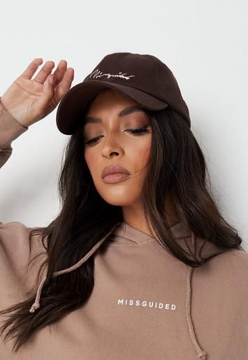 Missguided - Chocolate Missguided Script Cap | Missguided (US & CA)