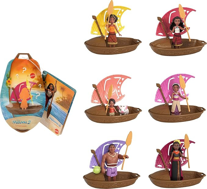 Mattel Disney Moana 2 Wayfinder Wonders Toy Set with Surprise Small Doll, Canoe & Accessory, Insp... | Amazon (US)
