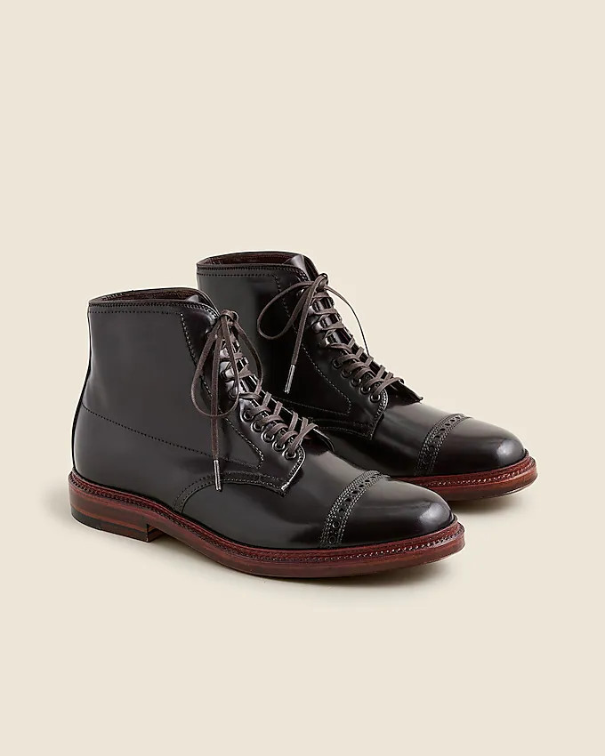 Alden® for J.Crew cap-toe cordovan boots | J. Crew US