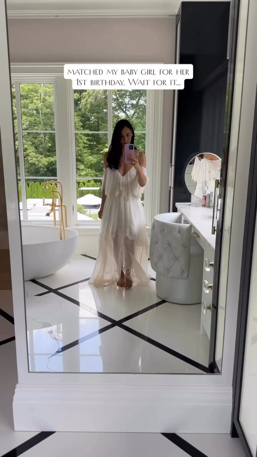 Matched with my girl for her first birthday🩷🕊️🎀

#LTKParties #LTKStyleTip #LTKBaby