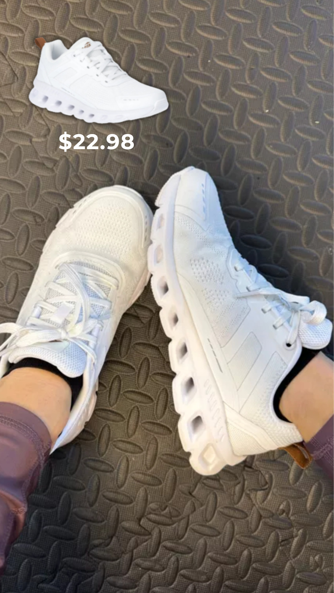 My favorite sneakers from Walmart are only $22.98! They are so comfortable and identical to another big brand but under $23! 

walmart fashion, activewear, travel outfit, workout outfit, sale alert, watchnow, white shoe, shoe finds, Military Wife, Military Mom, Active Mom, Virginia Beach, Lauren Mulloy 

 #LTKFindsUnder50 #LTKStyleTip #LTKShoeCrush