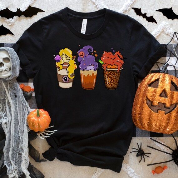 Hocus Pocus Shirt, Halloween Horror shirt, Coffee shirt, Hocus Pocus, Halloween Coffee shirt | Etsy (US)