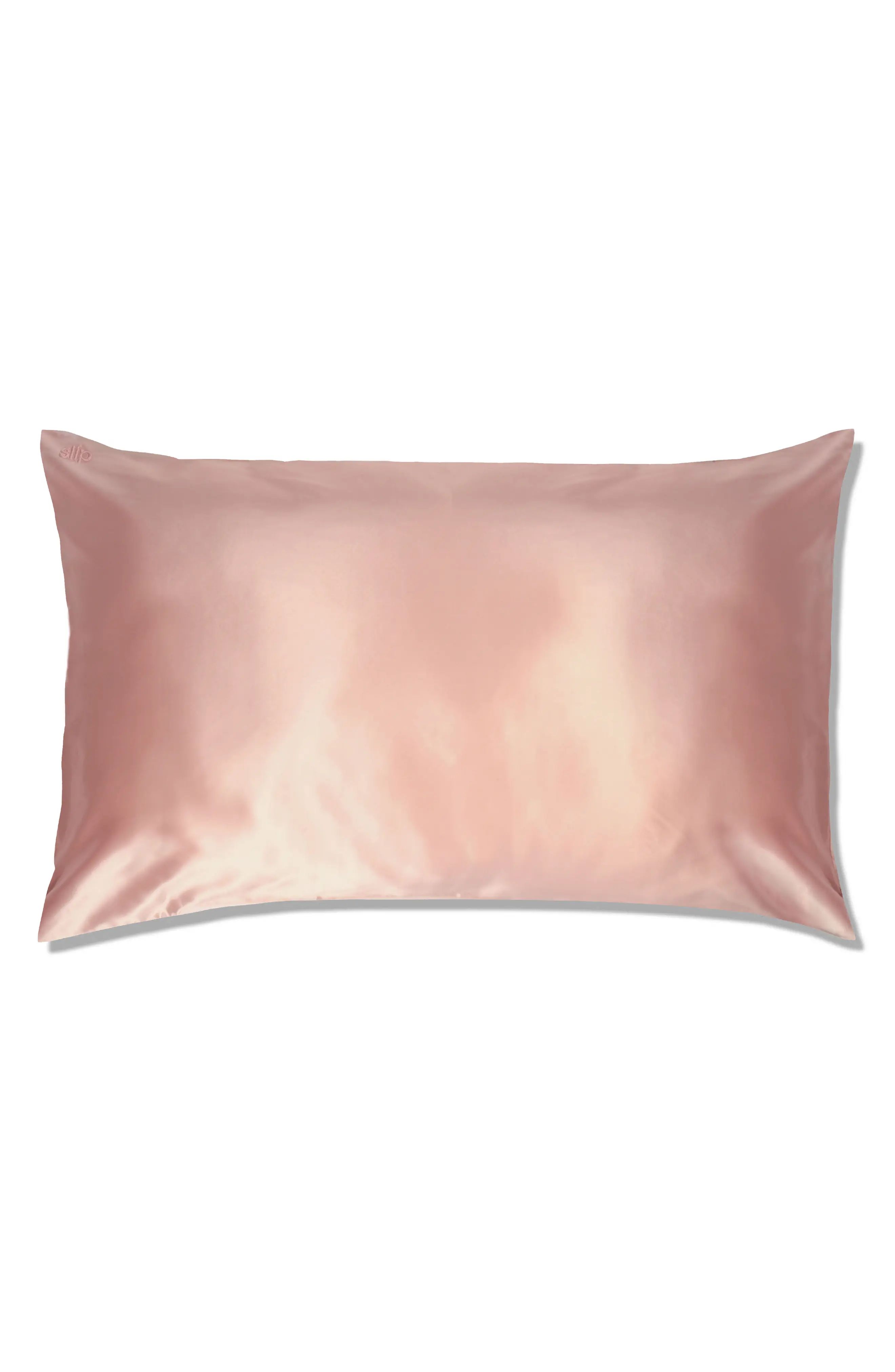 Slip(TM) For Beauty Sleep Slipsilk(TM) Pure Silk Pillowcase, Size Queen - Pink | Nordstrom