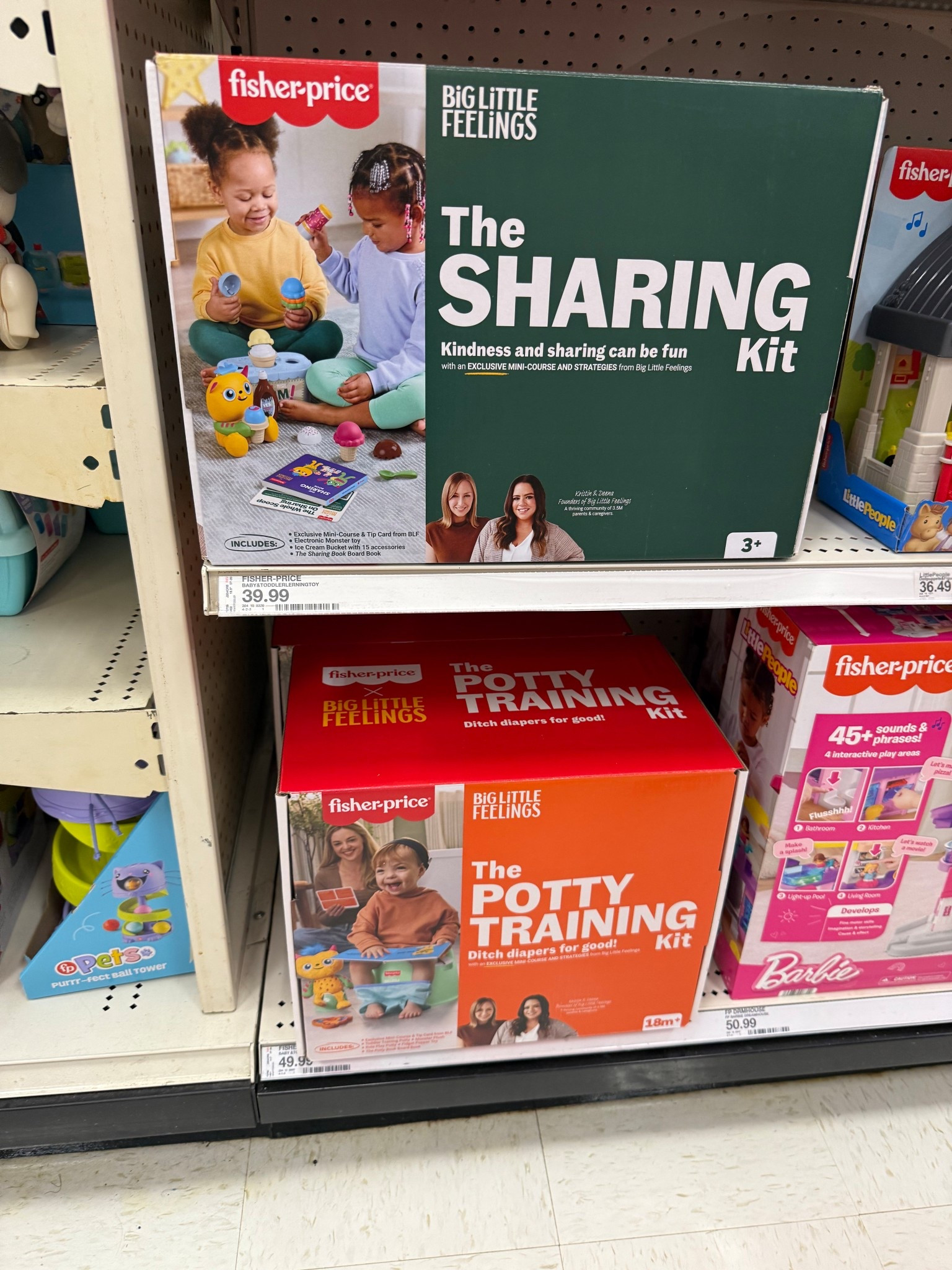 Spotted the new Fisher Price x Big Little Feelings collab at Target!

These are toy/activity sets geared towards helping a family tackle a developmental milestone, whether it’s sharing or potty training! 



Target family finds, toddler finds, play sets, target toddler, toddler toys, developmental toys, mom finds