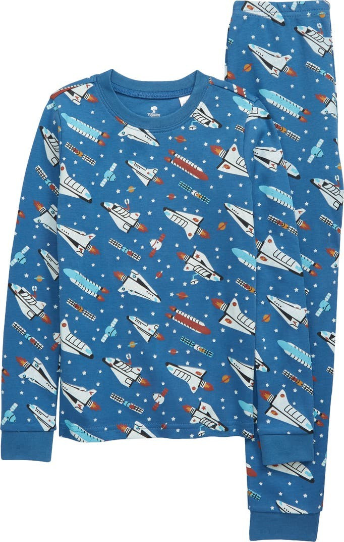 Kids' Glow In The Dark Fitted Two-Piece Pajamas | Nordstrom | Nordstrom