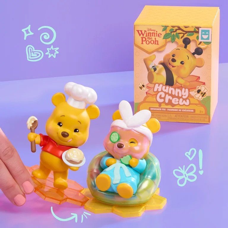 HAPPY HAUL Disney Winnie the Pooh Hunny Crew Designer Figures, Surprise Collectible Toy Figure in... | Walmart (US)