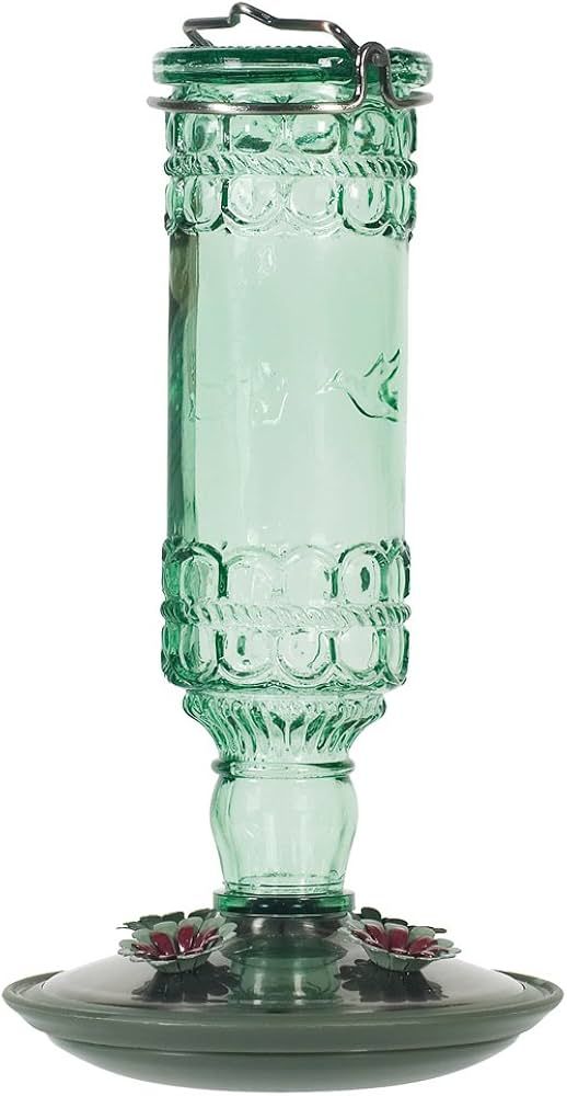 Perky-Pet 8108-1SR Antique Glass Bottle Hummingbird Feeder - Outdoor Garden Décor - 10 Oz | Amazon (US)