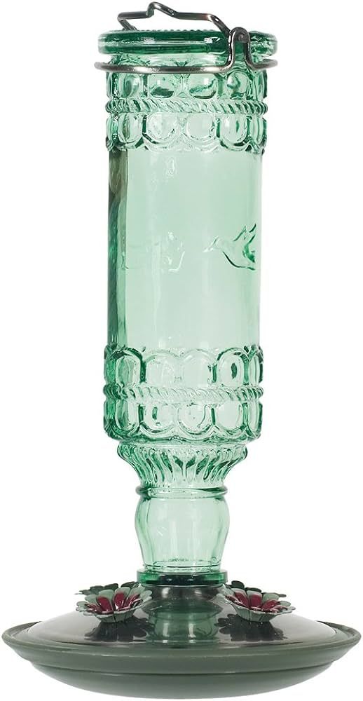 Perky-Pet 8108-1SR Antique Glass Bottle Hummingbird Feeder - Outdoor Garden Décor - 10 Oz | Amazon (US)