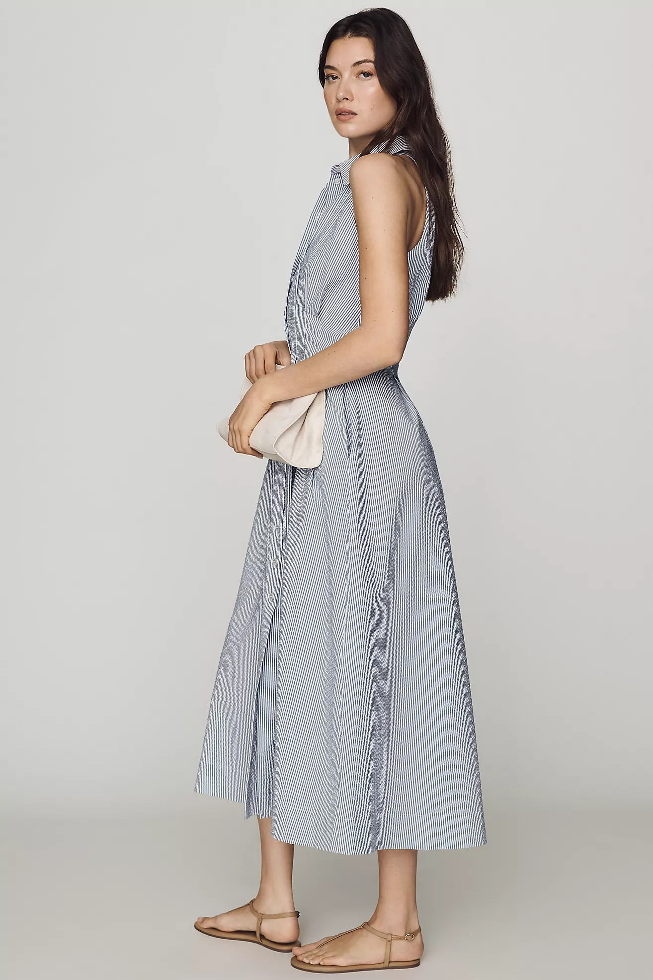 Tobie Sleeveless Shirt Dress by Exquise | Anthropologie (US)