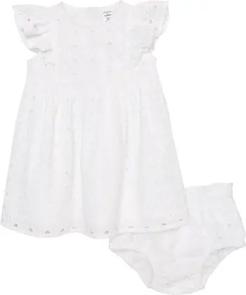 Matching Family Moments Broderie Anglaise Cotton Dress & Bloomers Set | Nordstrom