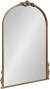 Kate and Laurel Myrcelle Traditional Arched Mirror, 25 x 33, Gold, Decorative Large Arch Mirror w... | Amazon (US)