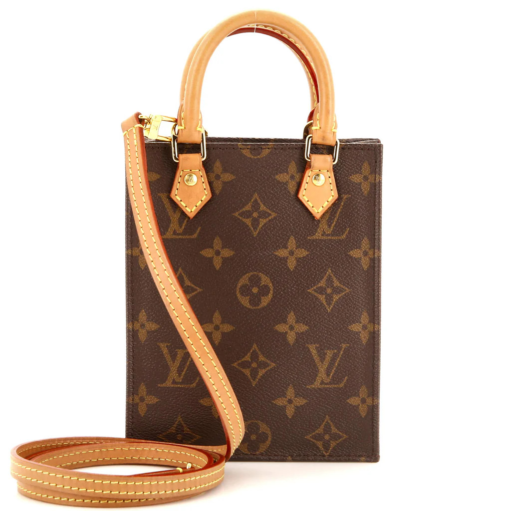 Petit Sac Plat Bag Monogram Canvas | Rebag