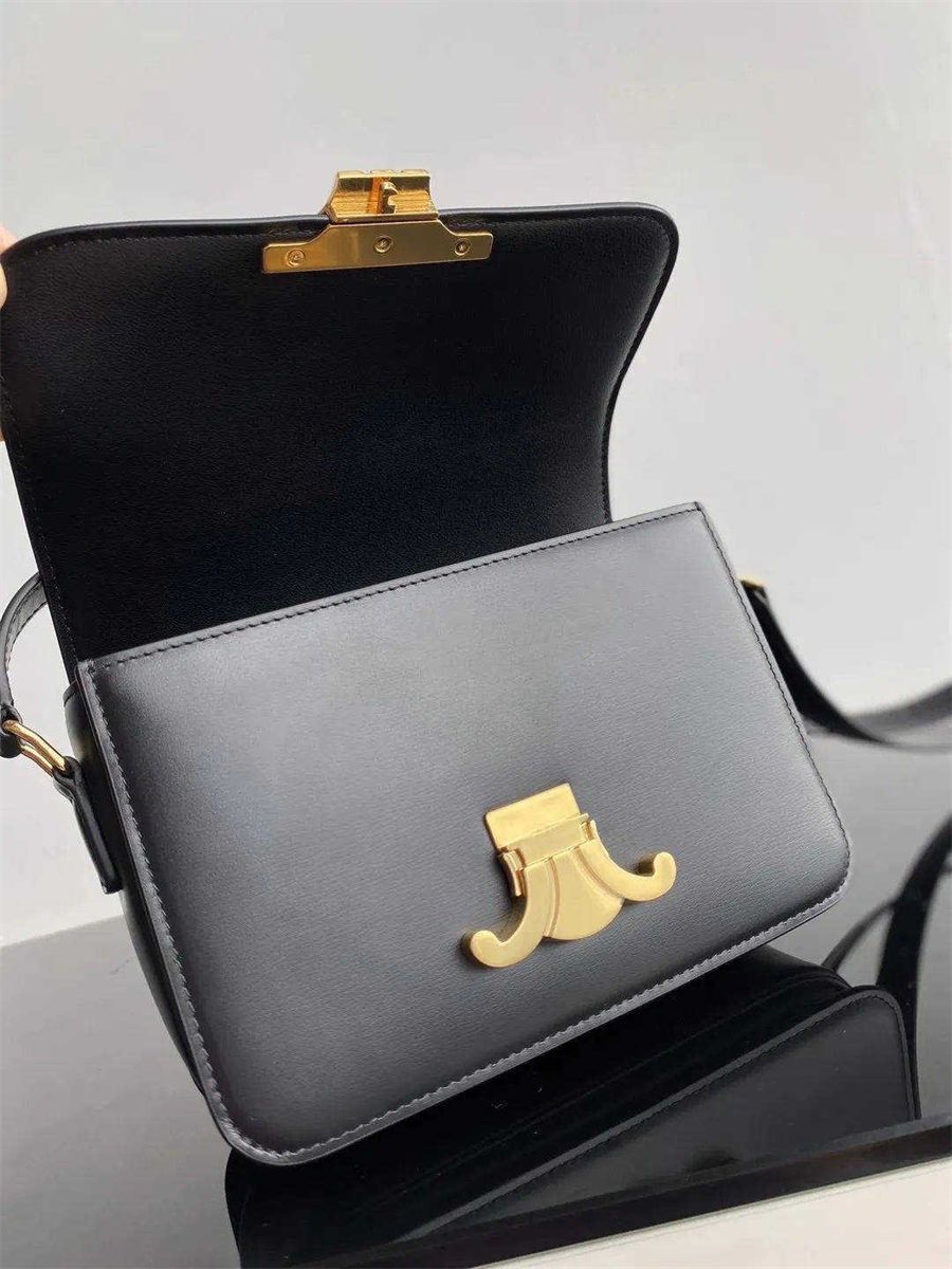 2023 Designer Triomphe Cowhide Handbag: High-Quality Shoulder Bag with Delicate Envelope Design. ... | DHGate