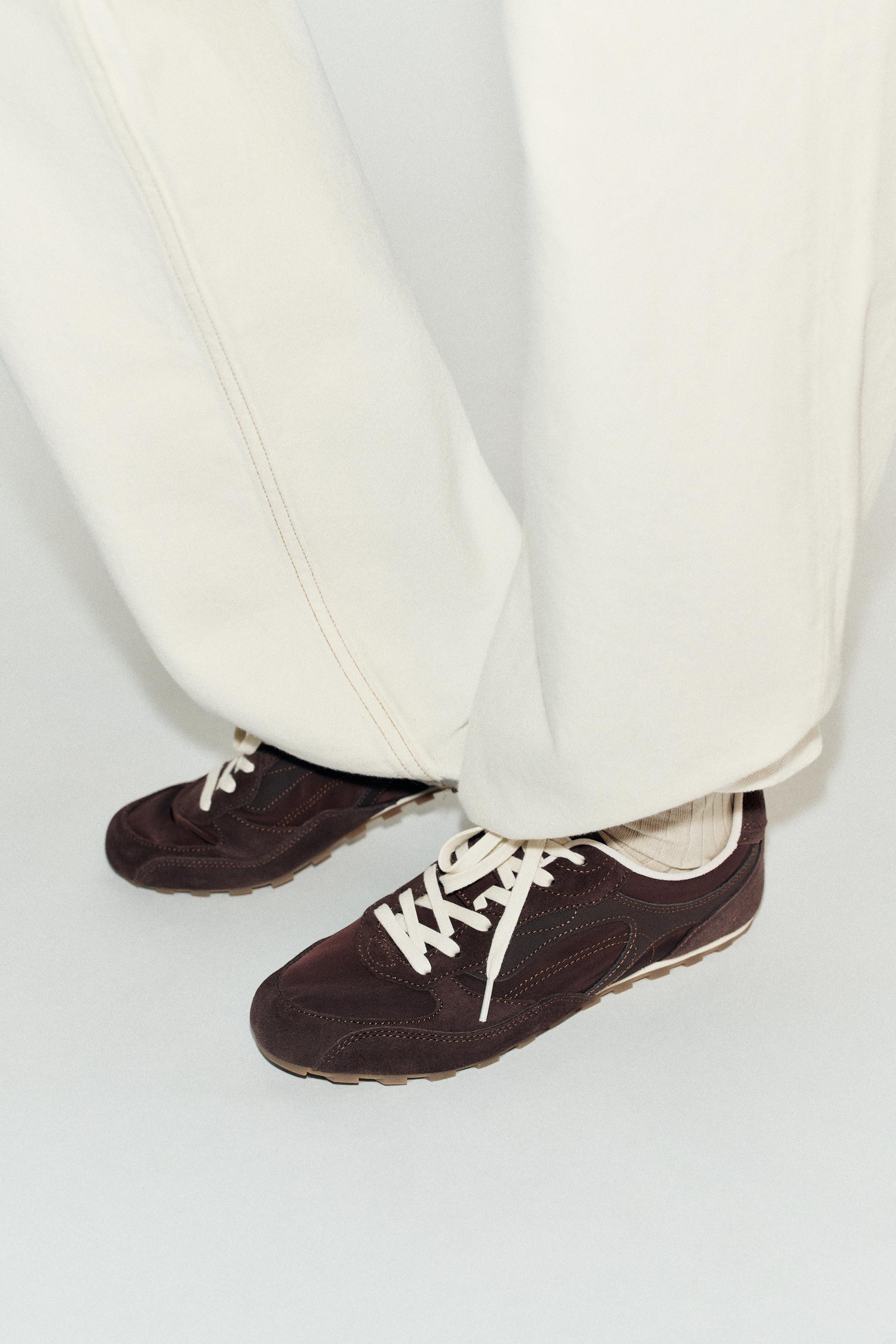 Zara - Combination Trainers - Brown - 8 - Woman | Zara UK